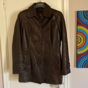Vintage Danier 3/4 length (zip out lining) leather coat